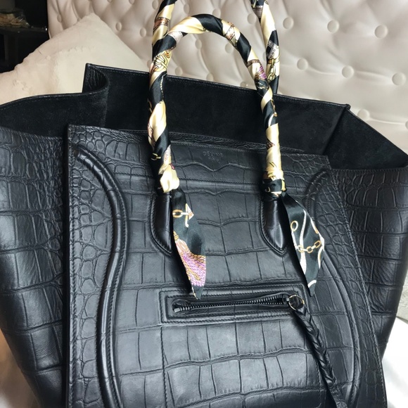 AUTHENTIC Celine Phantom CROC EMBOOSED - Picture 5 of 8